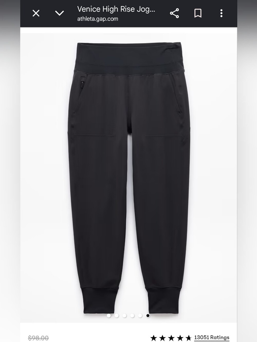Athleta Venice Jogger in Black